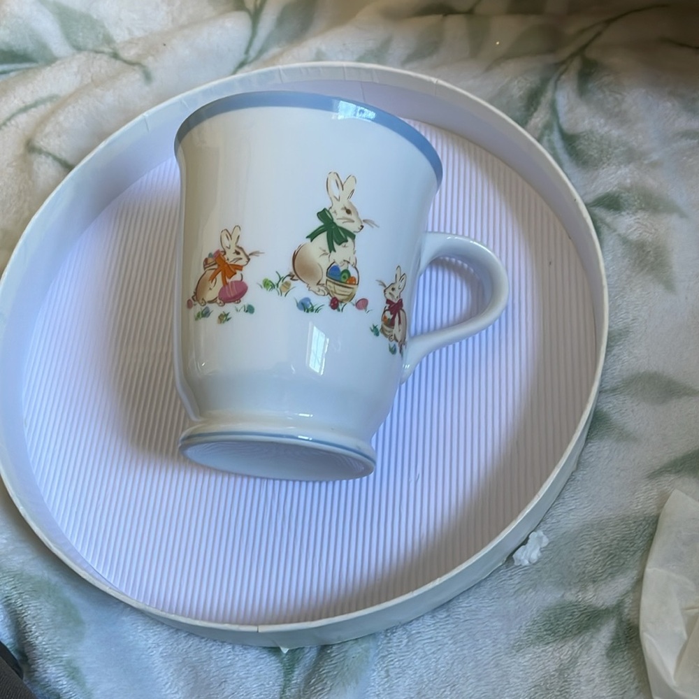 Williams Sonoma Spring Bunny Porcelain Mug Set - Picture 4 of 5